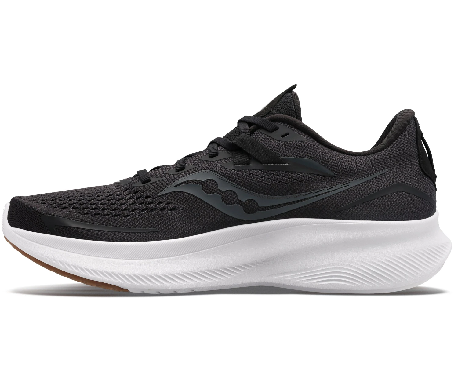 Saucony Women's Ride 15 (12 - Black/Gum) 2 Saucony Women's Ride 15 (12 - Black/Gum) - Image 2