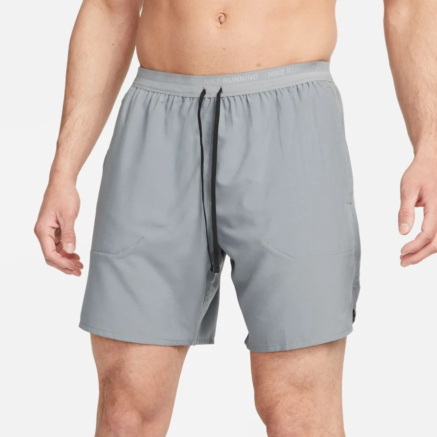 Nike Men's DRI-FIT Stride 7" Shorts (084 - Smoke Grey/Black/Reflective Silver) 1 Nike Men's DRI-FIT Stride 7" Shorts (084 - Smoke Grey/Black/Reflective Silver)