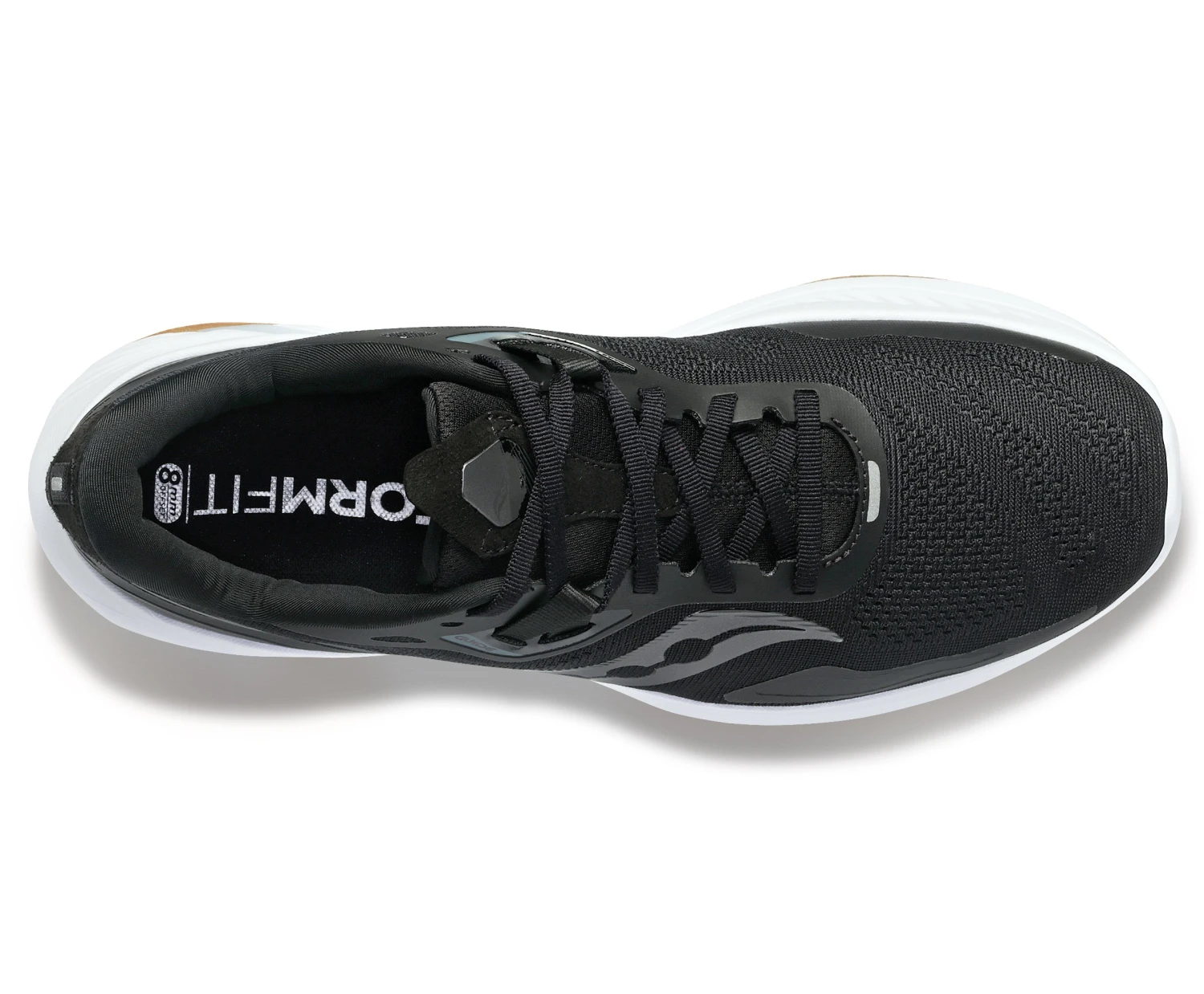 Saucony Men's Guide 15 (12 - Black/Gum) 3 Saucony Men's Guide 15 (12 - Black/Gum) - Image 3