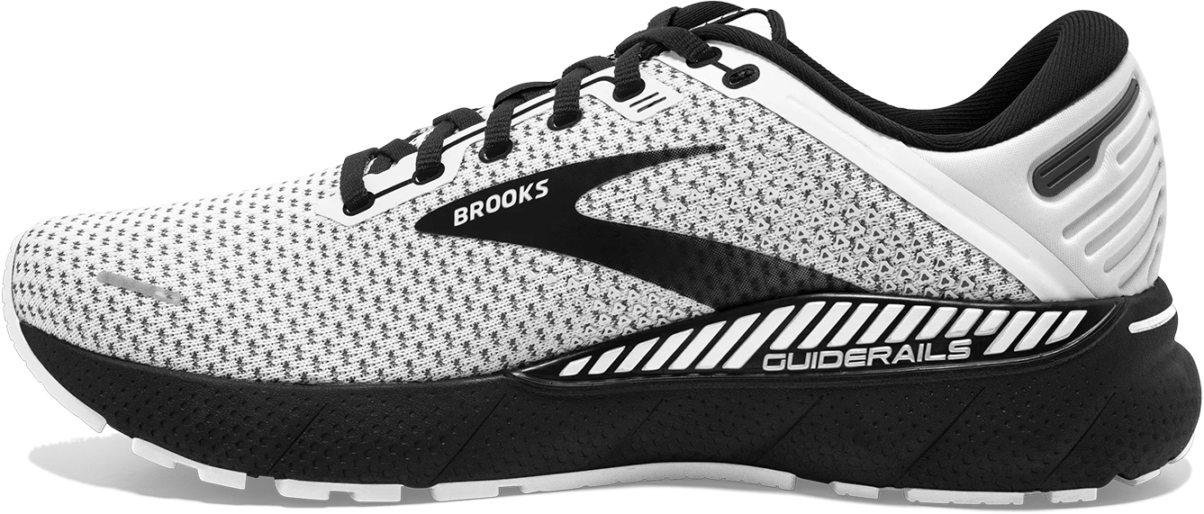 BROOKS Men’s Adrenaline GTS 22 (135 - White/Grey/Black) 2 BROOKS Men’s Adrenaline GTS 22 (135 - White/Grey/Black) - Image 2