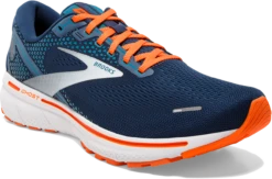 BROOKS Men's Ghost 14 (488 - Titan/Teal/Flame) -Clothing Store Online 110369 488 A Ghost 14
