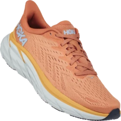 Hoka Women's Clifton 8 (SBSCR- Sun Baked/Shell Coral)