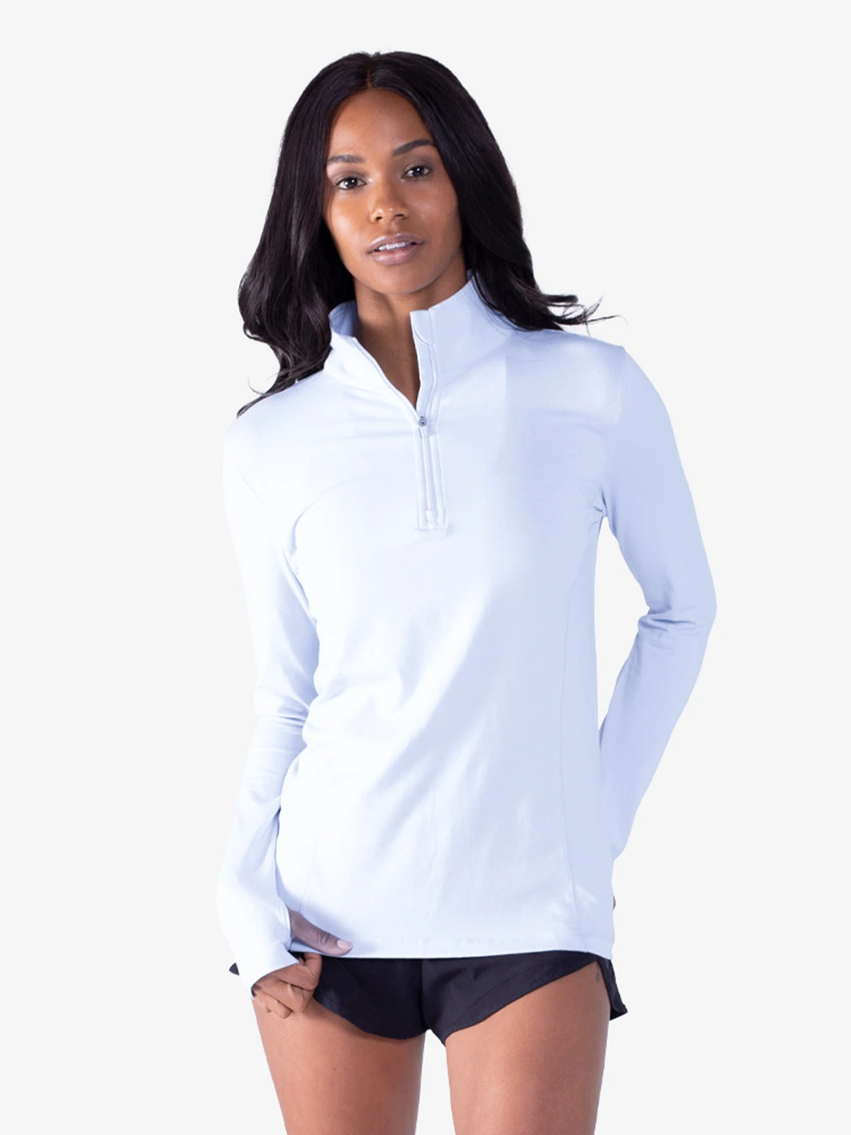 Women's NOLA Quarter Zip (466 - Mist) 1 Women's NOLA Quarter Zip (466 - Mist)