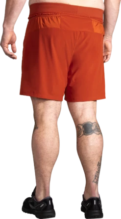 BROOKS Men's Sherpa 7" 2-in-1 Short (644 - Red Clay) -Clothing Store Online 211333 644 MB Sherpa 7in 2in1 Short