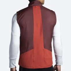 BROOKS Men's Shield Hybrid Vest 2.0 (223 - Run Raisin/Copper) -Clothing Store Online 211416 223 mb shield hybrid vest mens running vest