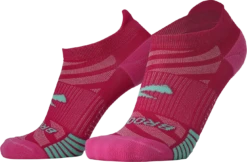 BROOKS Ghost Lite No Show Sock 2-Pack (612 - Pink/Salt & Light Grey/Salt) -Clothing Store Online 280496 612 D2 Ghost Lite No Show 2 Pack