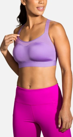 BROOKS Women’s Dare Racerback Run Bra (562 - Heliotrope) -Clothing Store Online 350073 562 MA Dare Racerback Run Bra