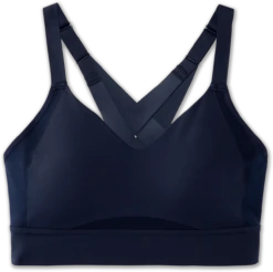 BROOKS Women's Drive Interlace Run Bra (451 - Navy)