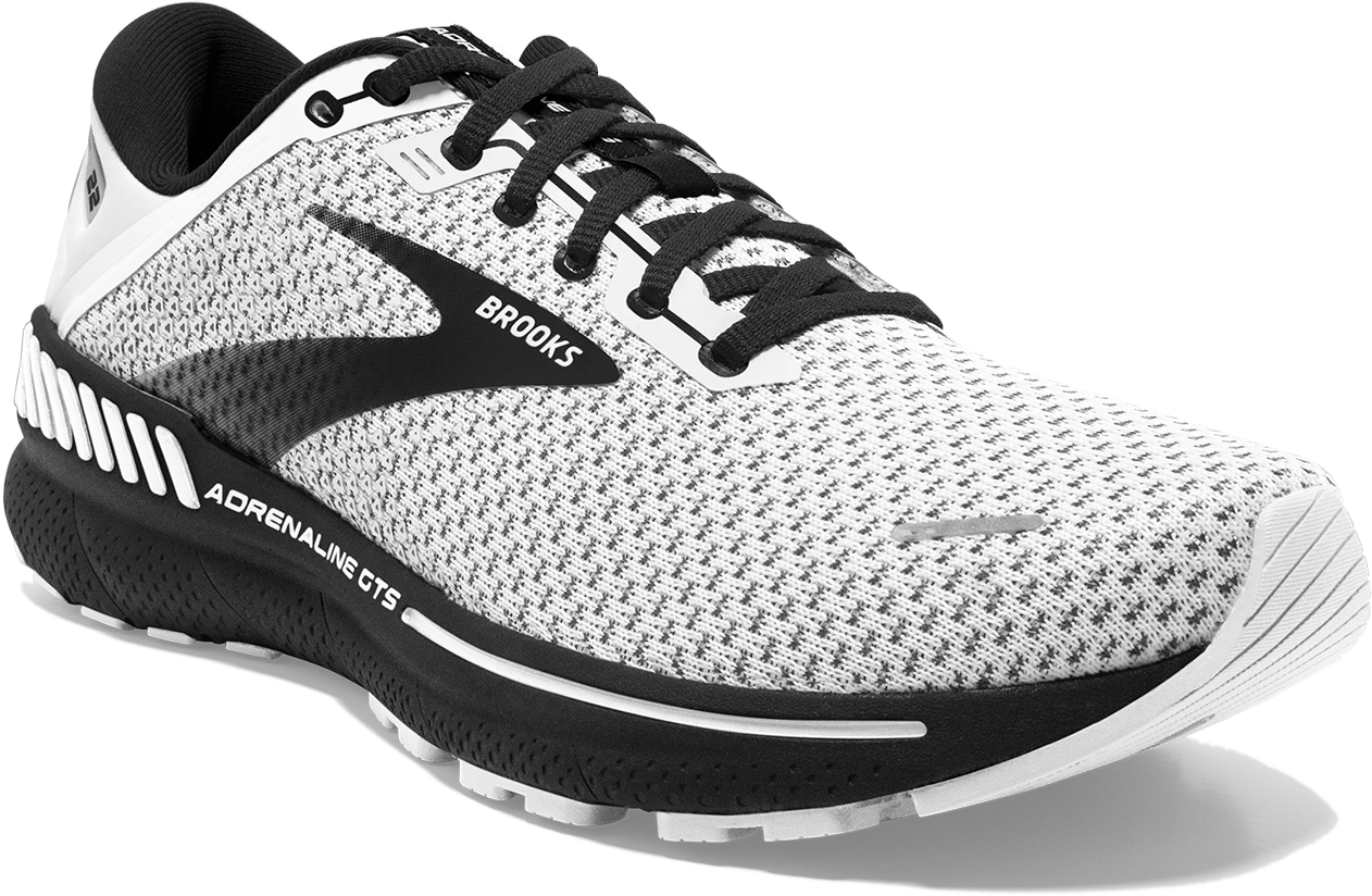 BROOKS Men’s Adrenaline GTS 22 (135 - White/Grey/Black) 3 BROOKS Men’s Adrenaline GTS 22 (135 - White/Grey/Black) - Image 3