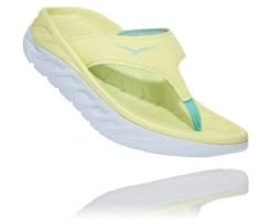 Hoka Women's Ora Recovery Flip (LGBT - Luminary Green/Blue Tint)