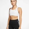 Nike Women's DRI-FIT Swoosh Sports Bra (100 - White/Black)
