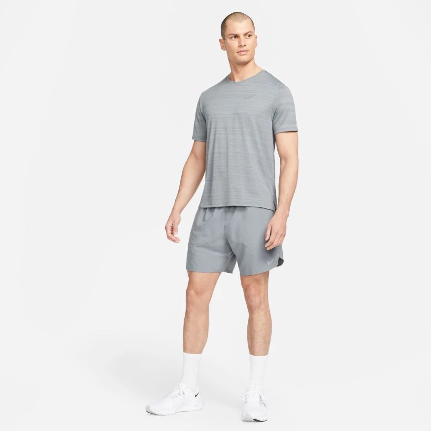 Nike Men's DRI-FIT Stride 7" Shorts (084 - Smoke Grey/Black/Reflective Silver) 3 Nike Men's DRI-FIT Stride 7" Shorts (084 - Smoke Grey/Black/Reflective Silver) - Image 3