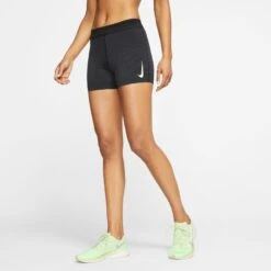 Nike Women's Aeroswift Tight Running Shorts (010 - Black/White)