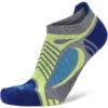 Balega UltraLight No Show Running Socks (Grey Heather/Royal Blue)