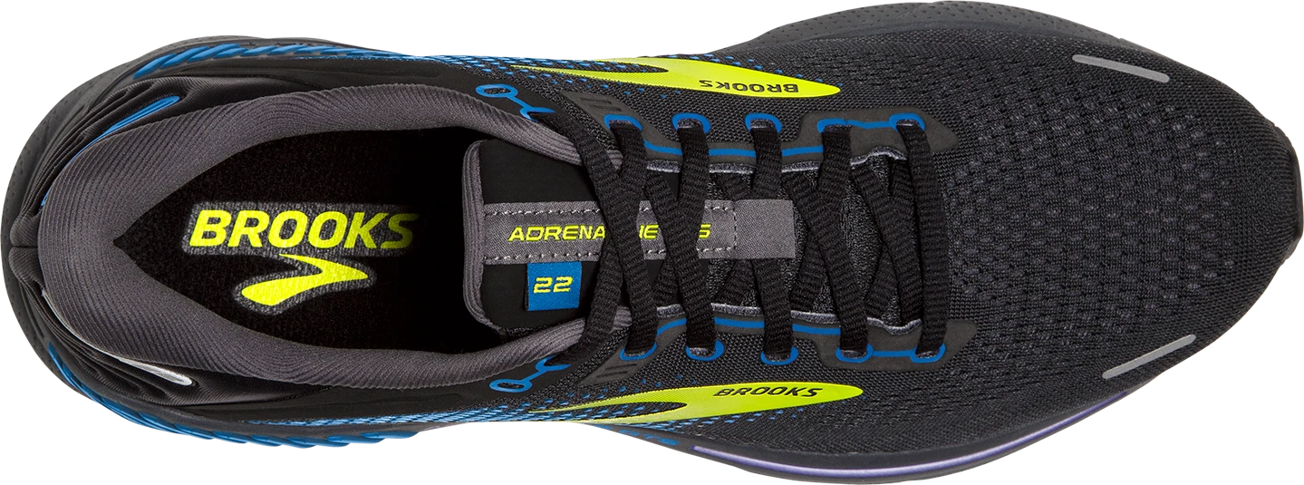 BROOKS Men’s Adrenaline GTS 22 (069 - Black/Blue/Nightlife) 4 BROOKS Men’s Adrenaline GTS 22 (069 - Black/Blue/Nightlife) - Image 4