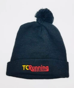 TCRC Knit Pom Pom Beanie (Black)
