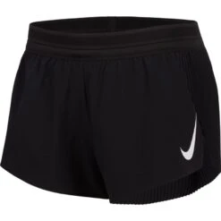 Nike Women'a Aeroswift Running Shorts (010 - Black/White)