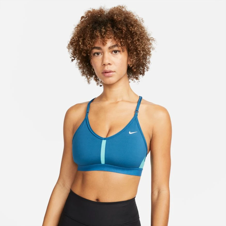 Nike Women’s DRI-FIT Indy Sports Bra (404 - Marina/Washed Teal/Marina/White) 1 Nike Women’s DRI-FIT Indy Sports Bra (404 - Marina/Washed Teal/Marina/White)