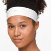 Lululemon Women's Fly Away Tamer Headband (White)