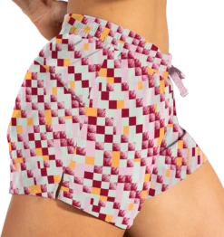 BROOKS Women's Moment 5" Shorts (128 - Pace Check Print) -Clothing Store Online AC792306 4167 461B AF56 00FA175C9405