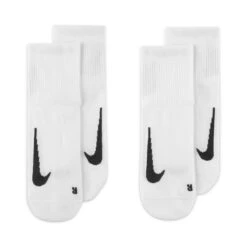 Nike Unisex Multiplier Running Ankle Socks (2 Pair) (100 - White/Black) -Clothing Store Online AURORA SX7556 100 PHCYD001 2000