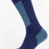 Sealskinz Waterproof Cold Weather Mid Length Sock With Hydrostop (Navy Blue/Red)