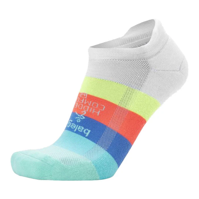 Balega Hidden Comfort Running Socks (White/Retro Brights) 1 Balega Hidden Comfort Running Socks (White/Retro Brights)