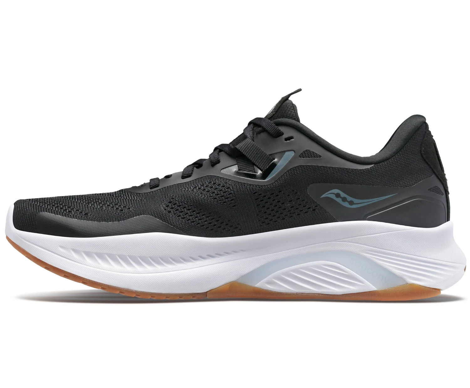Saucony Men's Guide 15 (12 - Black/Gum) 2 Saucony Men's Guide 15 (12 - Black/Gum) - Image 2