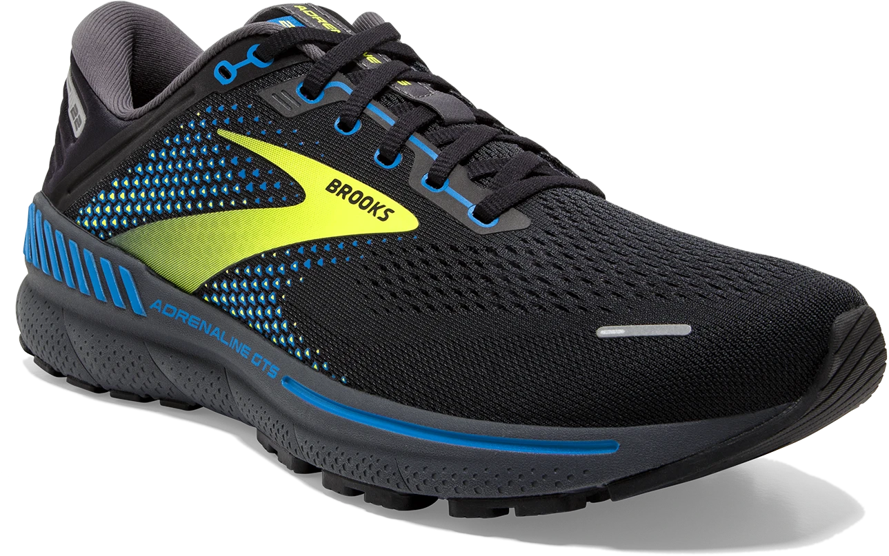 BROOKS Men’s Adrenaline GTS 22 (069 - Black/Blue/Nightlife) 3 BROOKS Men’s Adrenaline GTS 22 (069 - Black/Blue/Nightlife) - Image 3