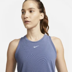 Nike Women's DRI-FIT One Luxe Tank (491 - Diffused Blue/Reflective Silver) -Clothing Store Online DD0615 491 D PREM 2000