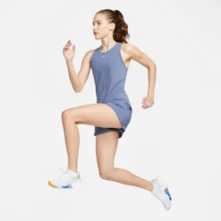 Nike Women's DRI-FIT One Luxe Tank (491 - Diffused Blue/Reflective Silver) -Clothing Store Online DD0615 491 E PREM 2000
