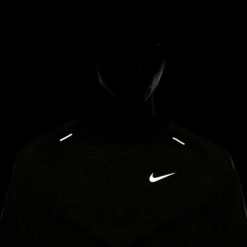 Nike Men's DRI-FIT Techknit Ultra Short Sleeve Running Top (326 - Rough Green/Alligator/Reflective Silver) -Clothing Store Online DM4753 326 F PREM 2000