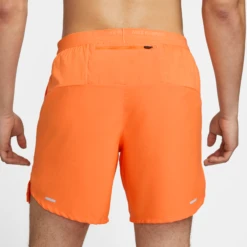Nike Men's DRI-FIT Stride 7" Shorts (885 - Bright Mandarin/Reflective Silver) -Clothing Store Online DM4761 885 C PREM 2000