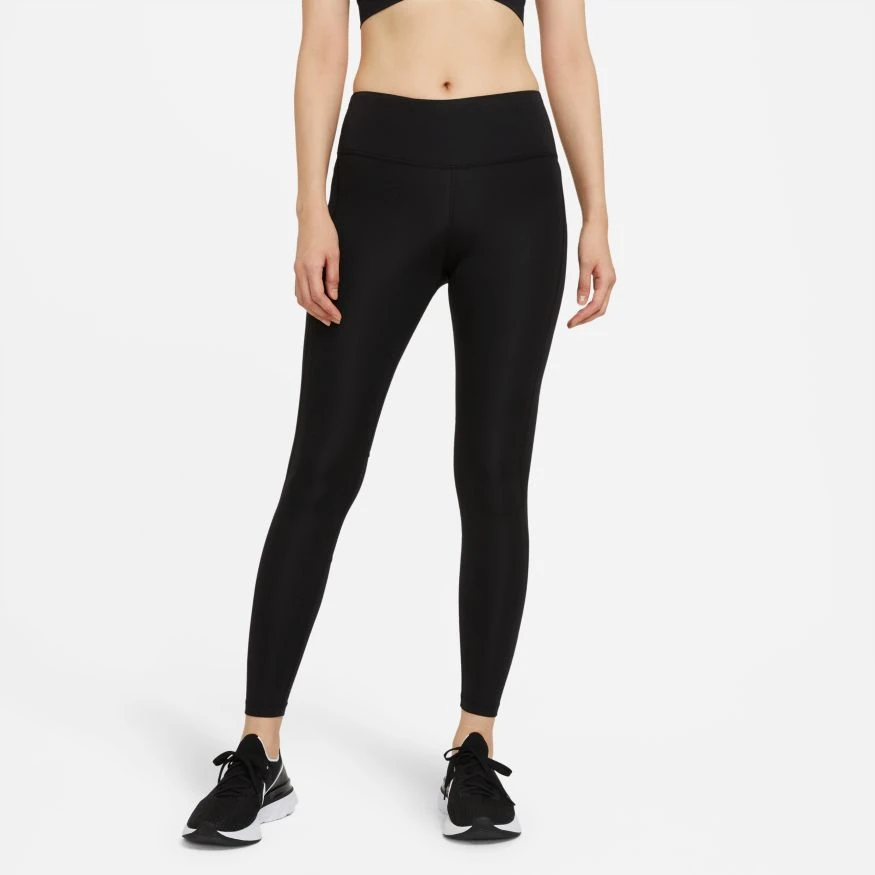 Nike Women's Epic Fast Mid-Rise Pocket Leggings (010 - Black/Reflective Silver) 1 Nike Women's Epic Fast Mid-Rise Pocket Leggings (010 - Black/Reflective Silver)