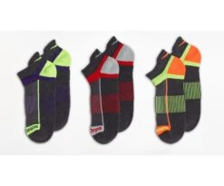 Saucony Inferno No Show Tab 3-Pack Socks -Clothing Store Online M22170 076 3 PACK