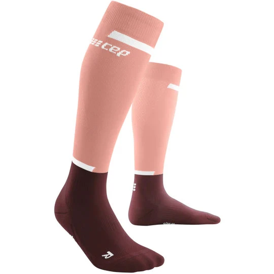CEP Women's Run Tall Socks 4.0 (Rose/Dark Red) 3 CEP Women's Run Tall Socks 4.0 (Rose/Dark Red) - Image 3