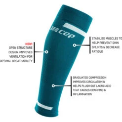 CEP Women's Run Calf 4.0 Compression Sleeve (Petrol) 9 CEP Women's Run Calf 4.0 Compression Sleeve (Petrol) -Clothing Store Online The Run Calf Sleeves 4.0 petrol infograph 5 540x 7a3d0e9f de85 470b 87e5 a894dc5ef2b3