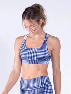 Women's Recess Sports Bra (475 - White/Blue)