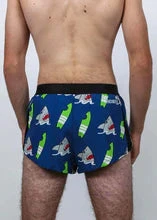 Men's Blue Sharks 2" Split Shorts 3 Men's Blue Sharks 2" Split Shorts - Image 3
