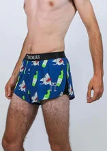 Men's Blue Sharks 2" Split Shorts 4 Men's Blue Sharks 2" Split Shorts - Image 4