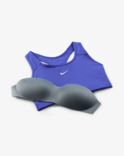 Nike Women’s Swoosh Medium-Support Padded Bra (430 - Lapis/White) -Clothing Store Online eb4712dc f3da 4e7d 9f71 426f9b2c8341