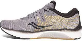 Saucony Men's Liberty ISO 2 (45 - Grey/Yellow) 2 Saucony Men's Liberty ISO 2 (45 - Grey/Yellow) - Image 2