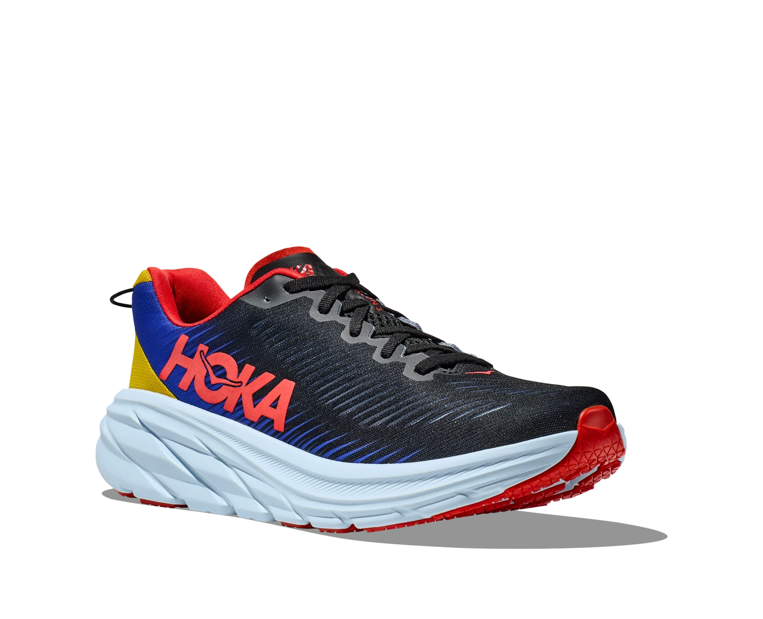 Hoka Men's Rincon 3 (BDGB - Black/Dazzling Blue) 2 Hoka Men's Rincon 3 (BDGB - Black/Dazzling Blue) - Image 2